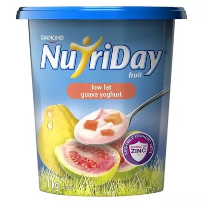 Danone Nutriday Low Fat Guava Yoghurt 1kg Danone Nutriday Low Fat Guava Yoghurt 1kg