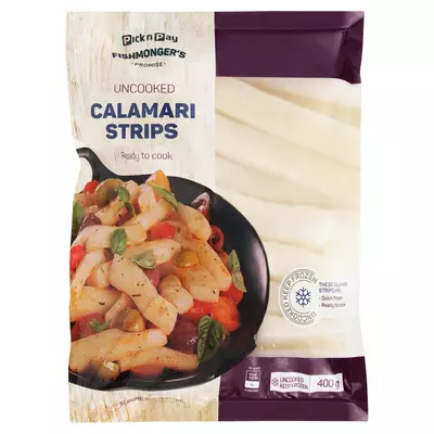 PnP Fishmonger's Calamari Strips 400g PnP Fishmonger's Calamari Strips 400g