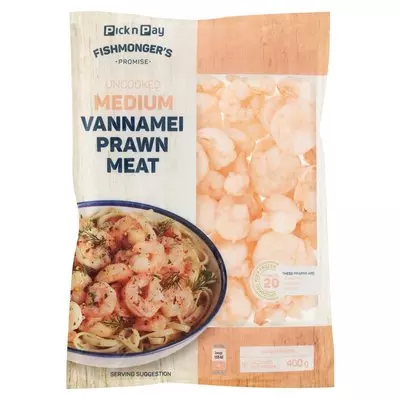 PnP Fishmonger's Prawn Meat 20/30 400g PnP Fishmonger's Prawn Meat 20/30 400g
