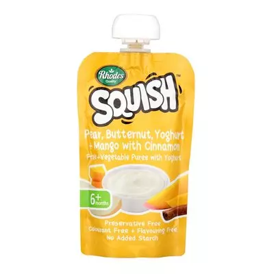 Rhodes Squish Pear Butternut & Mango Yoghurt 110ml