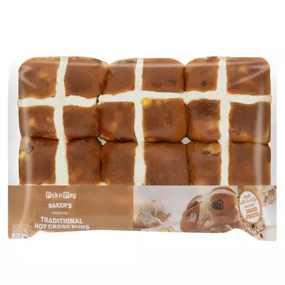 PnP Traditional Hot Cross Buns 6 Pack