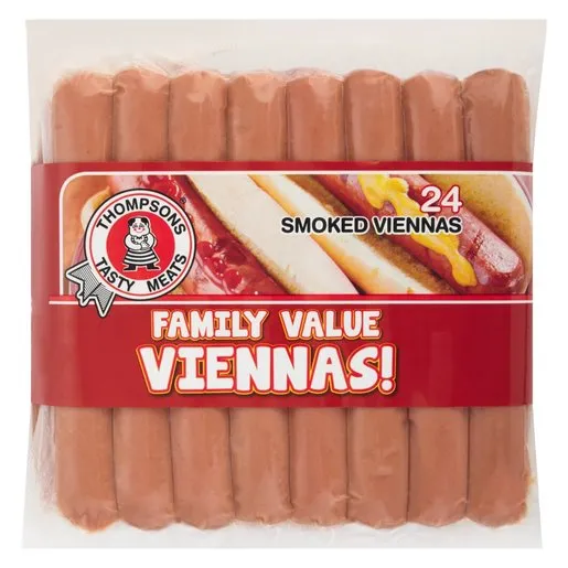 Thompsons Smoked Viennas 1kg Thompsons Smoked Viennas 1kg