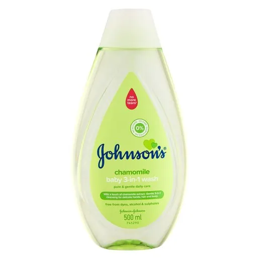 Johnson's 3in1 Wash Chamomile 500ml Johnson's 3in1 Wash Chamomile 500ml