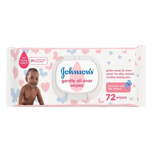 Johnson's Baby Wipes Gntle All Over 72ea Johnson's Baby Wipes Gntle All Over 72ea