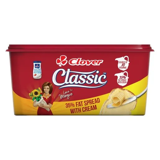 Clover Classic 35% Fat Spread Tub 1kg Clover Classic 35% Fat Spread Tub 1kg