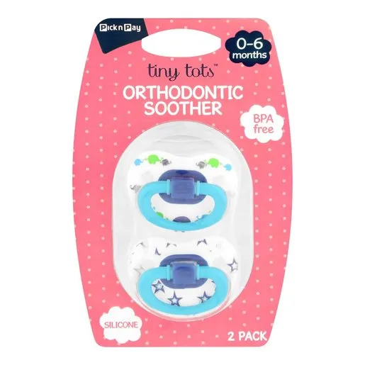 PnP Tiny Tots Soother 0-6 Months 2 Pack PnP Tiny Tots Soother 0-6 Months 2 Pack