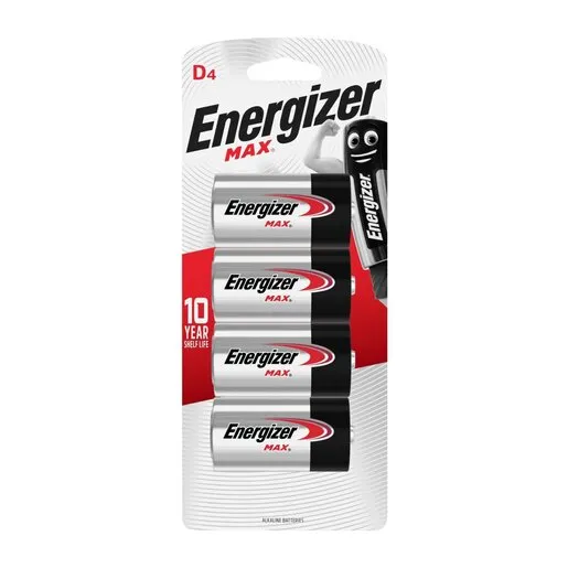 Energizer Max D 4 Pack