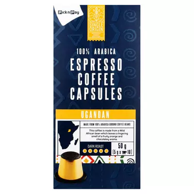 PnP Uganda Coffee Capsules 10's PnP Uganda Coffee Capsules 10's