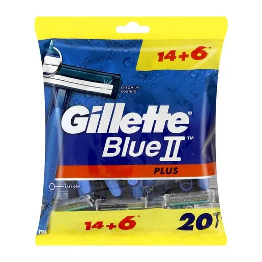 Gillette BlueII PLS RZR 14+6 20ea Gillette BlueII PLS RZR 14+6 20ea