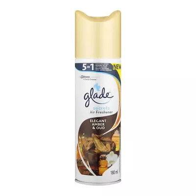 Glade Secrets Air Freshner Amber&Oud 180ml Glade Secrets Air Freshner Amber&Oud 180ml