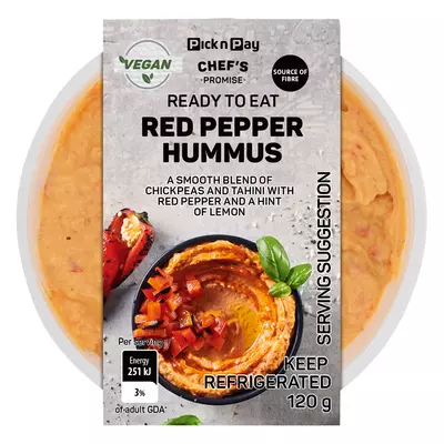 PnP Roasted Red Pepper Hummus 120g PnP Roasted Red Pepper Hummus 120g