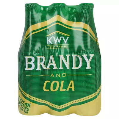 KWV Brandy & Cola 275ml x 6 KWV Brandy & Cola 275ml x 6