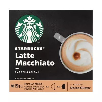 Starbucks® Latte Macchiato By Nescafé® Dolce Gusto® Coffee Capsules box of 12