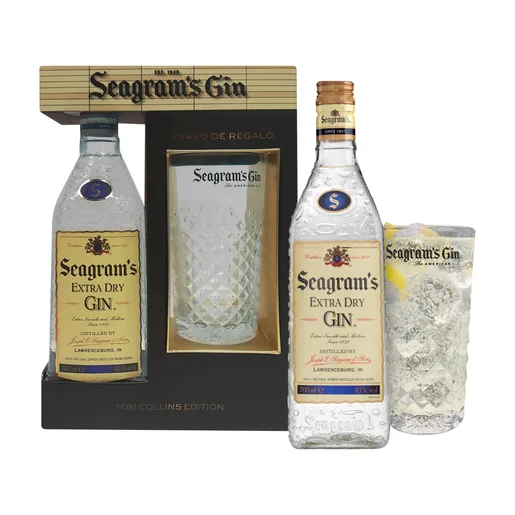 Seagrams Extra Dry Gin Gift Pack 750ml