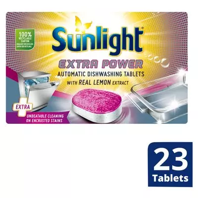 Sunlight Tablets 💰 Sunlight Extra Power Degreasing Automatic Dishwasher Tablets 23's ...