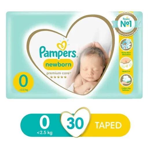 Pampers Premature Premium Carry Pack 30ea