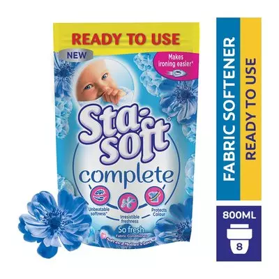 Sta Soft Complete Fabric Softner Doypack 800ml Sta Soft Complete Fabric Softner Doypack 800ml