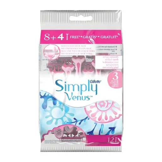 Gillette Simply Venus3 Disposable Female 12ea Gillette Simply Venus3 Disposable Female 12ea