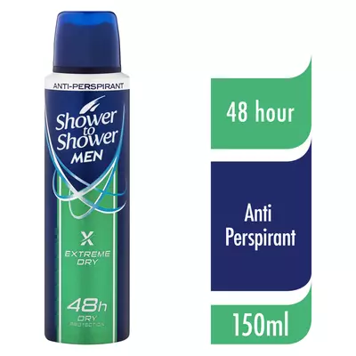 Shower To Shower Deo Extra Dry Men 150ml