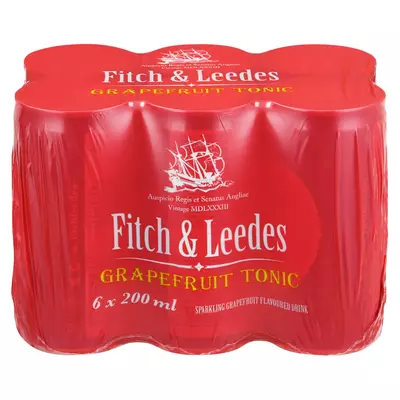 Fitch & Leedes Grapefruit Tonic 200ml x 6