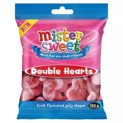 Mister Sweet Gums & Jellies Hearts 125g Mister Sweet Gums & Jellies Hearts 125g