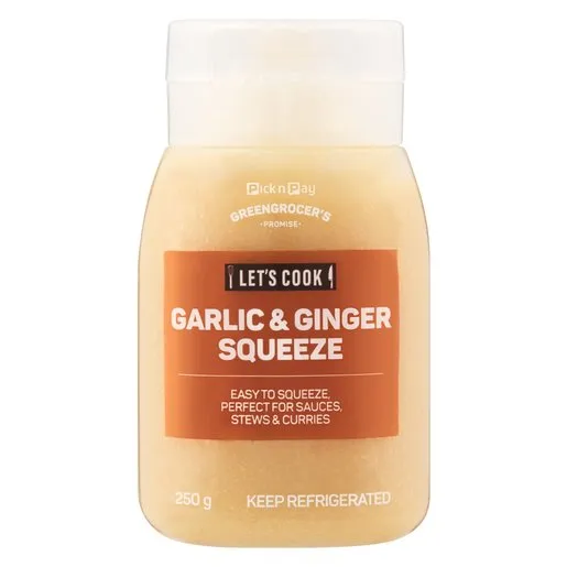 Let's Cook Garlic & Ginger Squeeze 250g