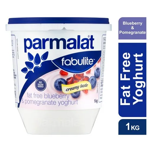Fabulite Fat Free Blueberry & Pomegranate Fruit Yoghurt 1kg
