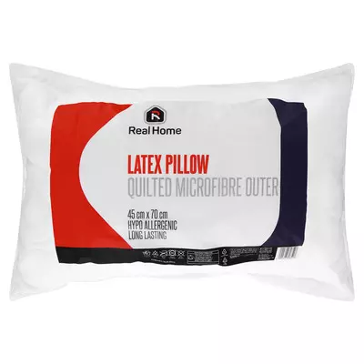 Real Home Micro Fibre Quilted Latex Pillow