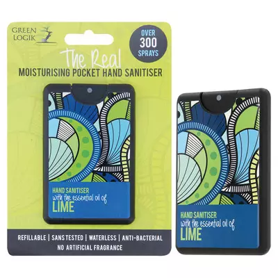 Green Logik Refillable Pocket Hand Sanitiser, Oil Of Lime 20ml