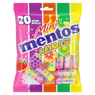 Mentos Rainbow 20 Mini Rolls 200g