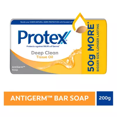 Protex Deep Clean Tissue Oil Antigerm Bath Soap 200g Protex Deep Clean Tissue Oil Antigerm Bath Soap 200g