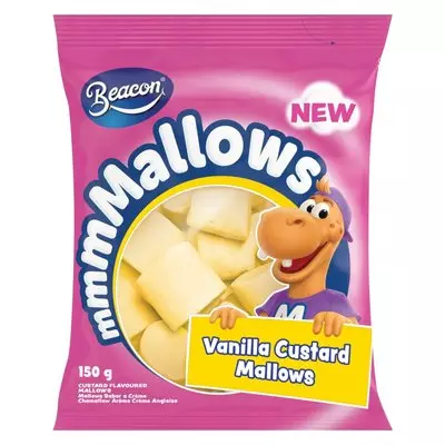 Beacon Vanilla Custard Marshmallow 150g Beacon Vanilla Custard Marshmallow 150g