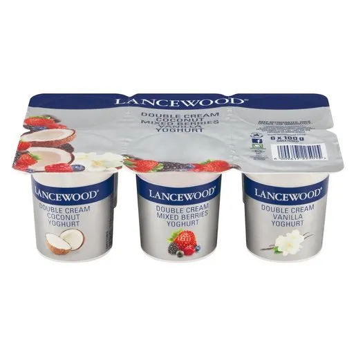Lancewood Mixed Fruit Double Cream Yoghurt 6 x 100g Lancewood Mixed Fruit Double Cream Yoghurt 6 x 100g