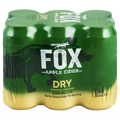 Fox Apple Cider Can 440ml x 6