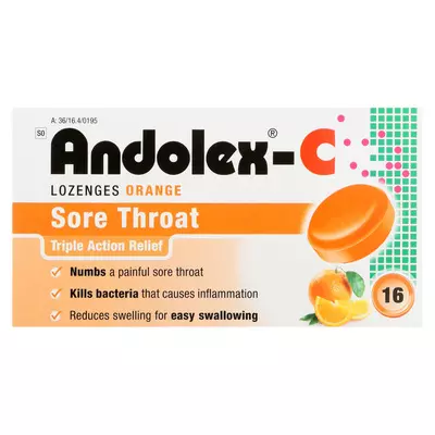 Andolex Orange Lozenges 16's