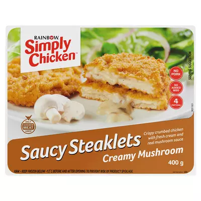 Rainbow Chedda Melt Chicken Steaklets 400g Rainbow Chedda Melt Chicken Steaklets 400g