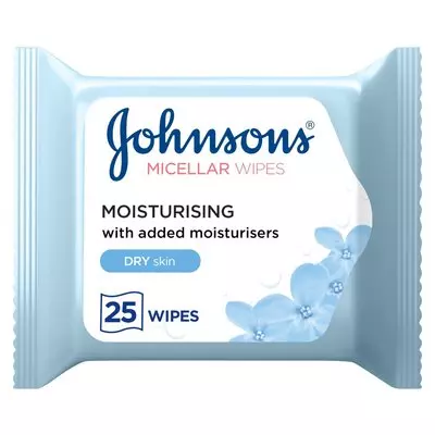 Johnson's Micellar Moisturising Face Wipes For Dry Skin 25ea Johnson's Micellar Moisturising Face Wipes For Dry Skin 25ea
