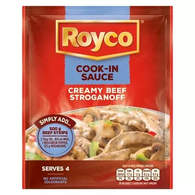 Royco Dry Cook In Sauce Beef Stroganoff 50g Royco Dry Cook In Sauce Beef Stroganoff 50g