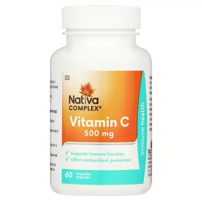 NATIVA COMPLEX VITAMIN C 500MG CAPS 60EA NATIVA COMPLEX VITAMIN C 500MG CAPS 60EA