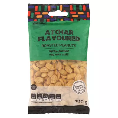 PnP Africa Rise Jalapeno Atchar flavoured Peanuts 100g PnP Africa Rise Jalapeno Atchar flavoured Peanuts 100g