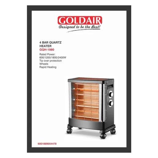 Goldair Quartz Heater Gqh-1980