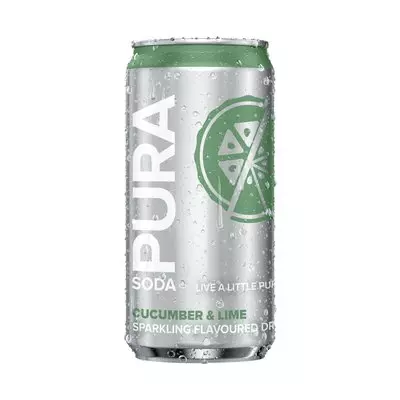 Pura Soda Cucumber & Lime 200ml Pura Soda Cucumber & Lime 200ml
