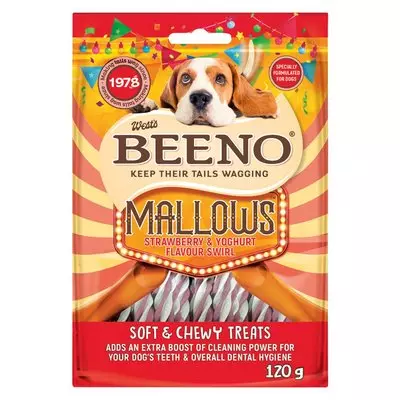 Beeno Mallows Strawberry & Youghurt Swir 320g Beeno Mallows Strawberry & Youghurt Swir 320g