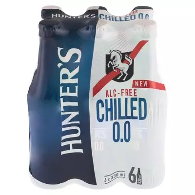 Hunters Chilled Non Alcoholc NRB 330ml x 6 Hunters Chilled Non Alcoholc NRB 330ml x 6