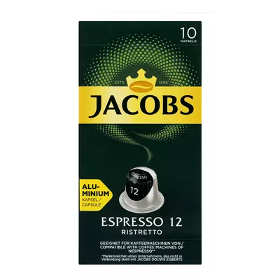 Jacobs Espresso Ristretto Intensity 12 Coffee Capsules 10s Jacobs Espresso Ristretto Intensity 12 Coffee Capsules 10s