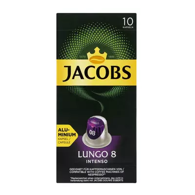 Jacobs Lungo Intenso Intensity 8 Coffee Capsules 10s