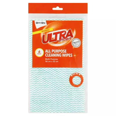 PnP Ultra Cleaning Wipes Green 6 Pack PnP Ultra Cleaning Wipes Green 6 Pack