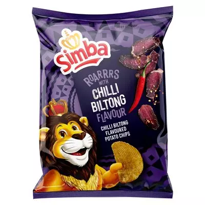 Simba Potato Chips Chilli Biltong 120g Simba Potato Chips Chilli Biltong 120g