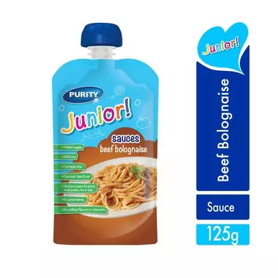 Purity Junior Sauce Beef Bolognese 110ml
