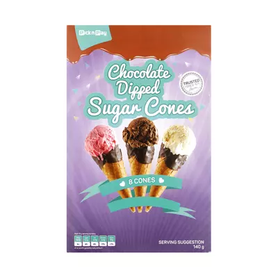 PnP Chocolate Dipped Sugar Cones 8's